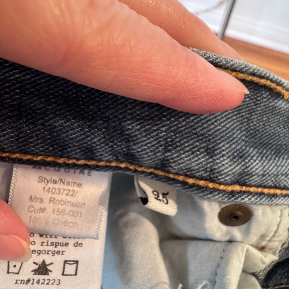 McGuire Mrs Robinson Distressed Light Wash Boyfriend Jean - Light Blue - Picture 4 of 7